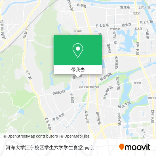 河海大学江宁校区学生六学学生食堂地图