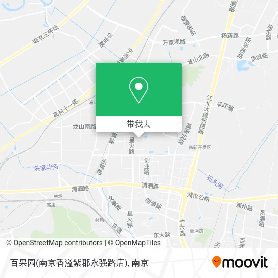 百果园(南京香溢紫郡永强路店)地图