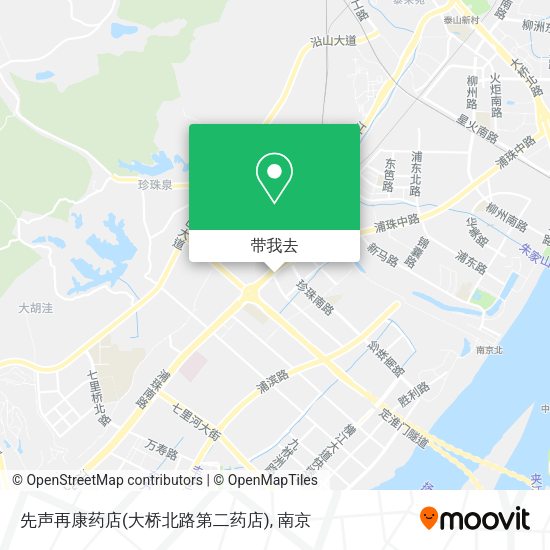 先声再康药店(大桥北路第二药店)地图