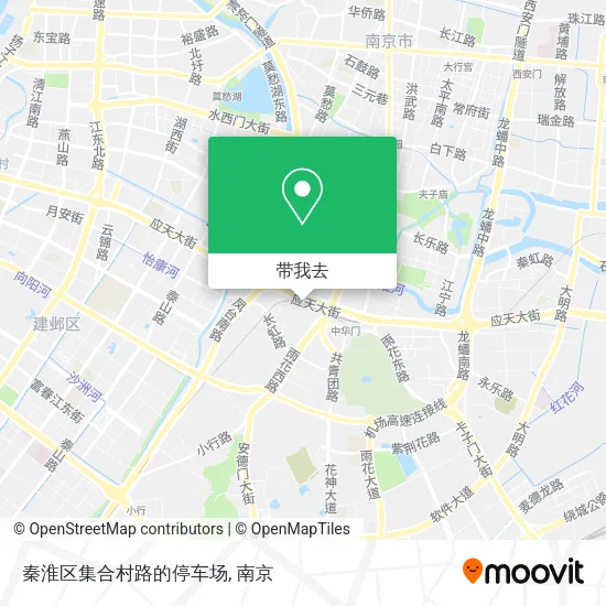 秦淮区集合村路的停车场地图