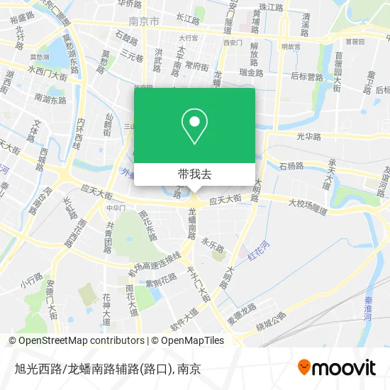 旭光西路/龙蟠南路辅路(路口)地图