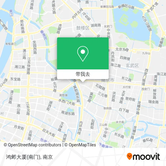 鸿邺大厦(南门)地图