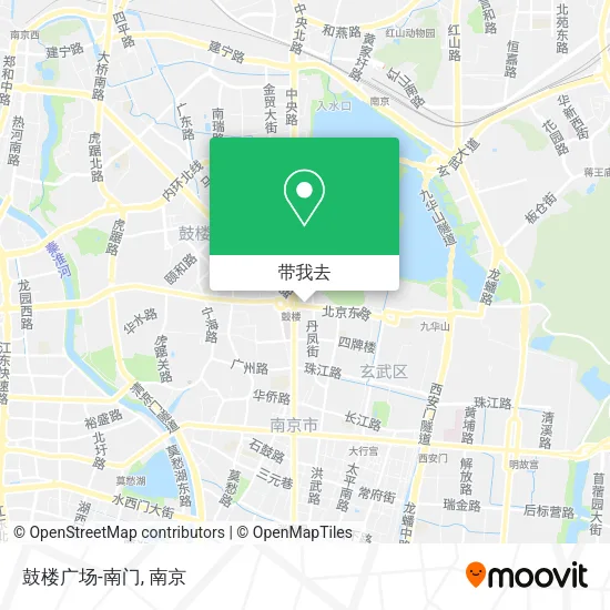 鼓楼广场-南门地图
