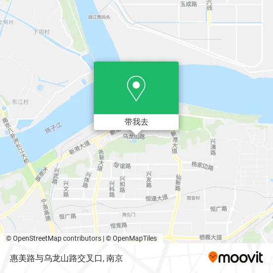 惠美路与乌龙山路交叉口地图