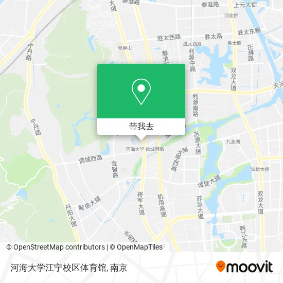河海大学江宁校区体育馆地图