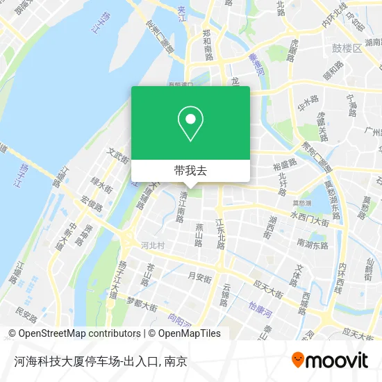 河海科技大厦停车场-出入口地图