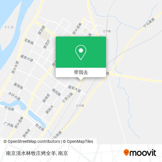 南京清水林牧庄烤全羊地图