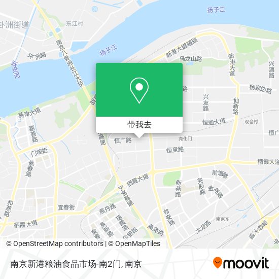 南京新港粮油食品市场-南2门地图