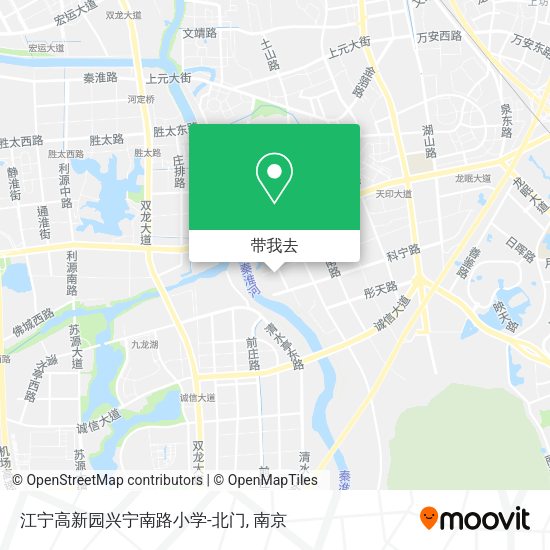 江宁高新园兴宁南路小学-北门地图