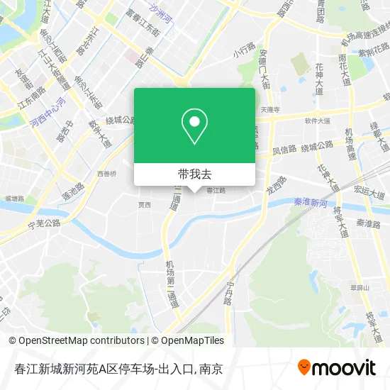 春江新城新河苑A区停车场-出入口地图