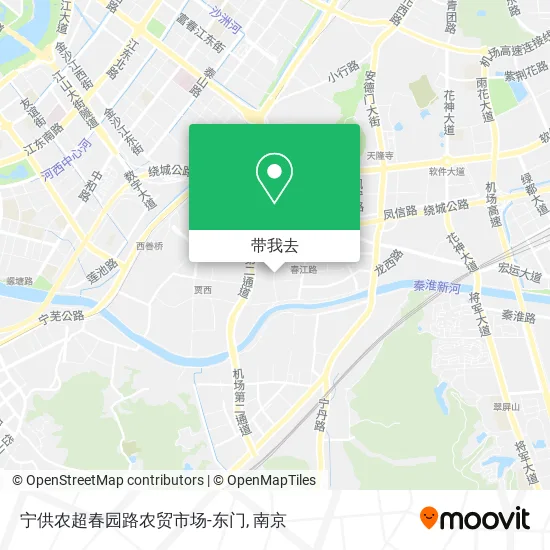 宁供农超春园路农贸市场-东门地图