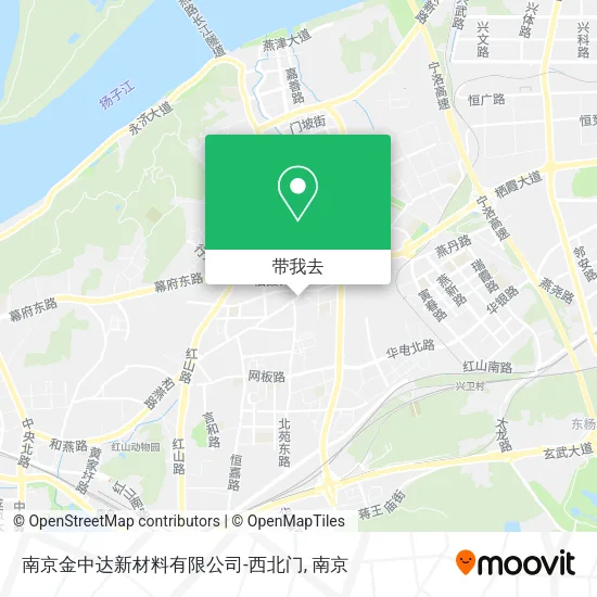 南京金中达新材料有限公司-西北门地图