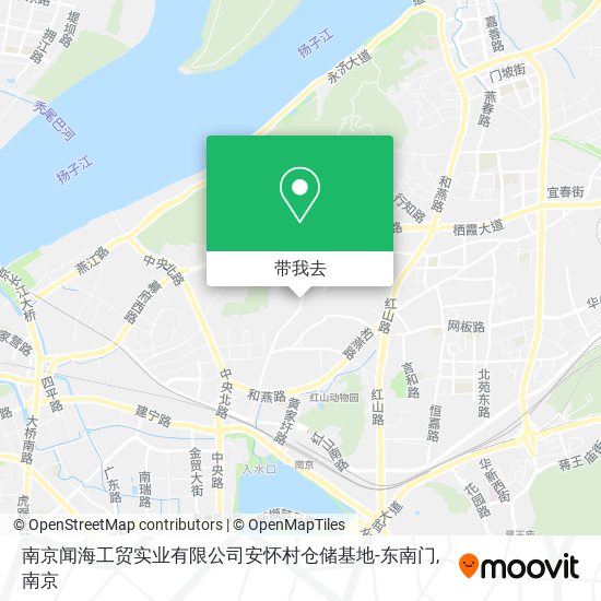 南京闻海工贸实业有限公司安怀村仓储基地-东南门地图