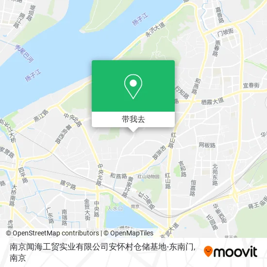 南京闻海工贸实业有限公司安怀村仓储基地-东南门地图
