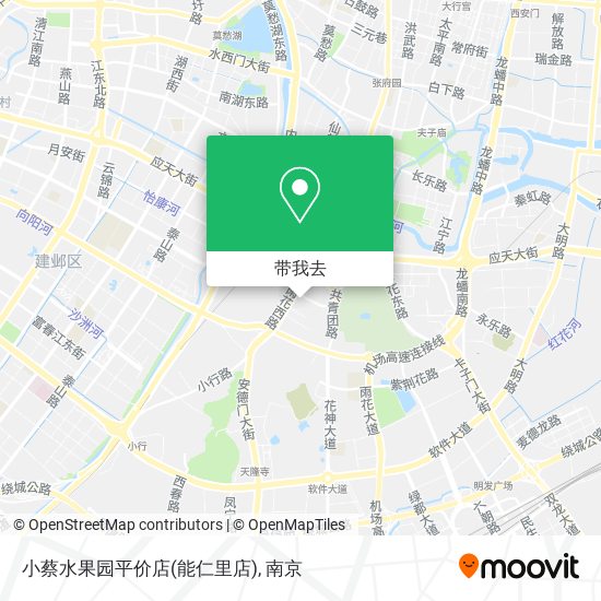 小蔡水果园平价店(能仁里店)地图