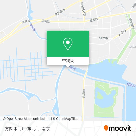 方圆木门厂-东北门地图