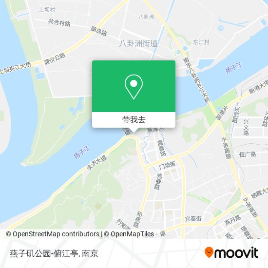 燕子矶公园-俯江亭地图