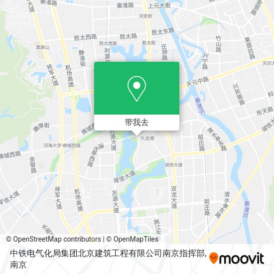 中铁电气化局集团北京建筑工程有限公司南京指挥部地图