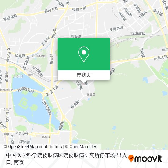 中国医学科学院皮肤病医院皮肤病研究所停车场-出入口地图