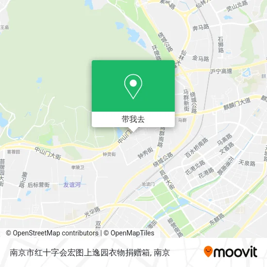 南京市红十字会宏图上逸园衣物捐赠箱地图