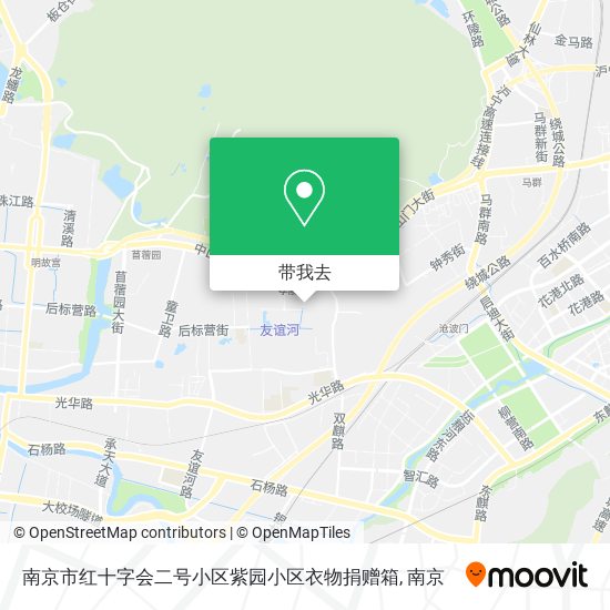 南京市红十字会二号小区紫园小区衣物捐赠箱地图