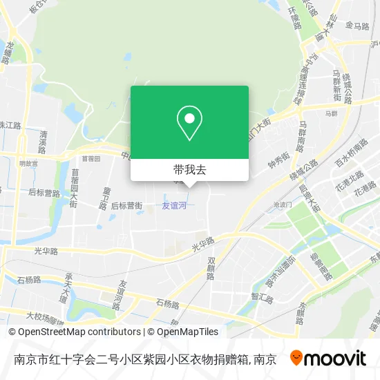 南京市红十字会二号小区紫园小区衣物捐赠箱地图