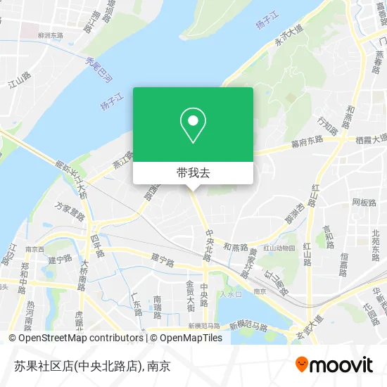 苏果社区店(中央北路店)地图
