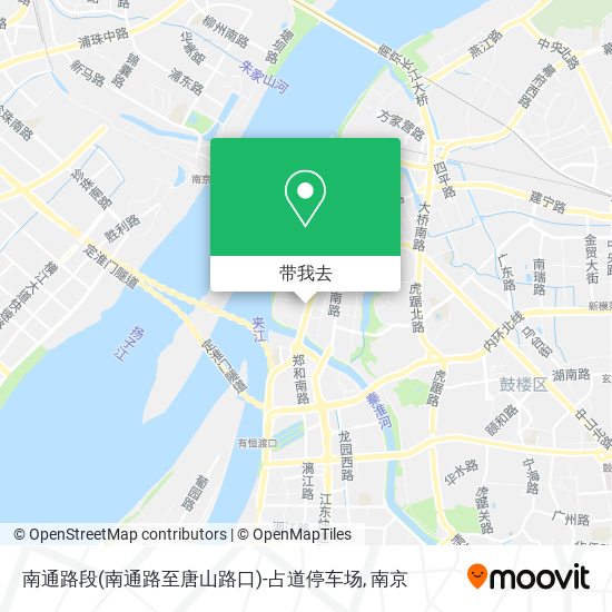 南通路段(南通路至唐山路口)-占道停车场地图