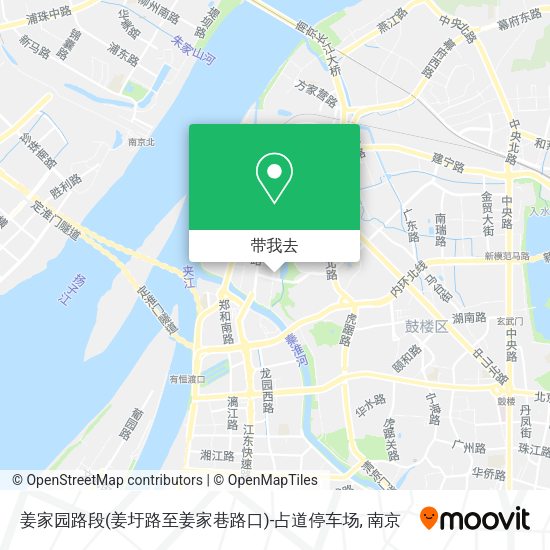 姜家园路段(姜圩路至姜家巷路口)-占道停车场地图