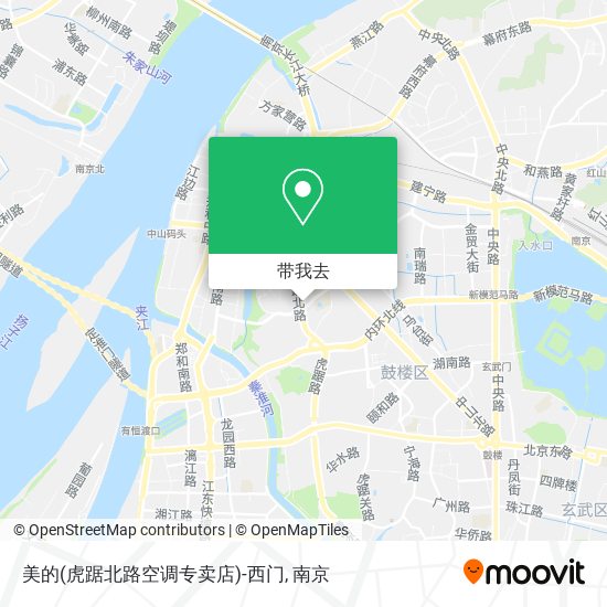 美的(虎踞北路空调专卖店)-西门地图