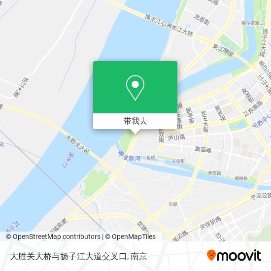 大胜关大桥与扬子江大道交叉口地图