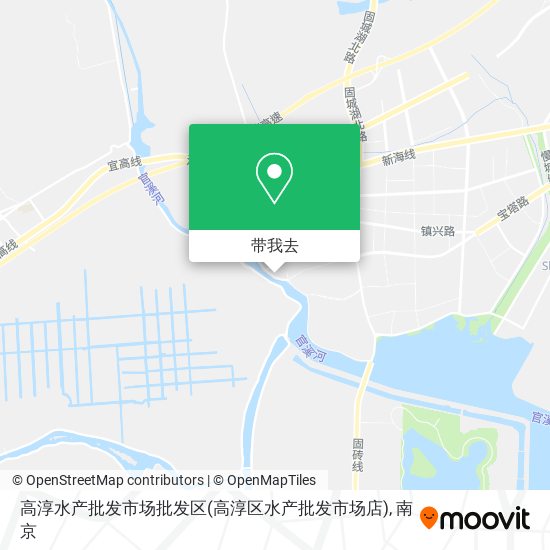 高淳水产批发市场批发区(高淳区水产批发市场店)地图
