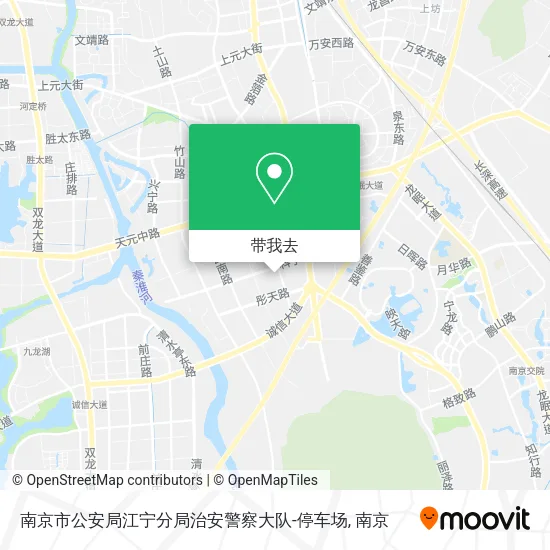 南京市公安局江宁分局治安警察大队-停车场地图