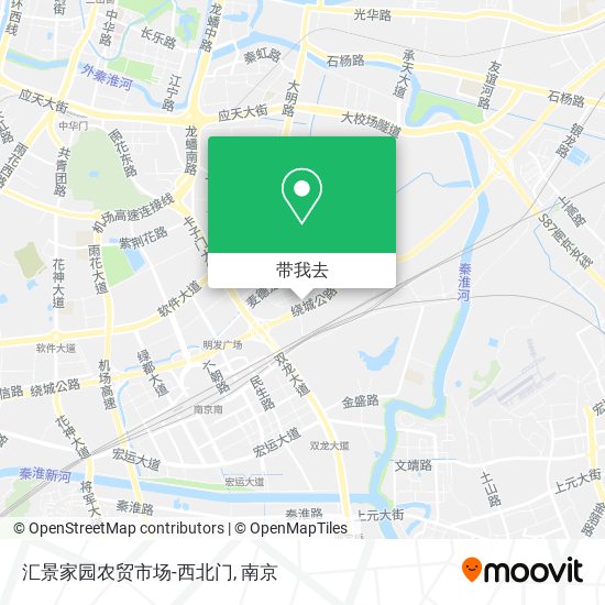汇景家园农贸市场-西北门地图