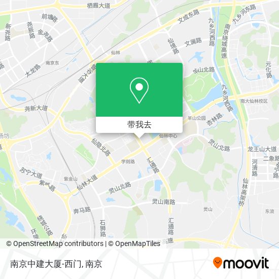 南京中建大厦-西门地图