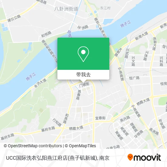 UCC国际洗衣弘阳燕江府店(燕子矶新城)地图