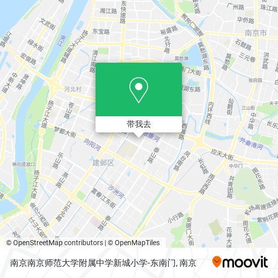 南京南京师范大学附属中学新城小学-东南门地图