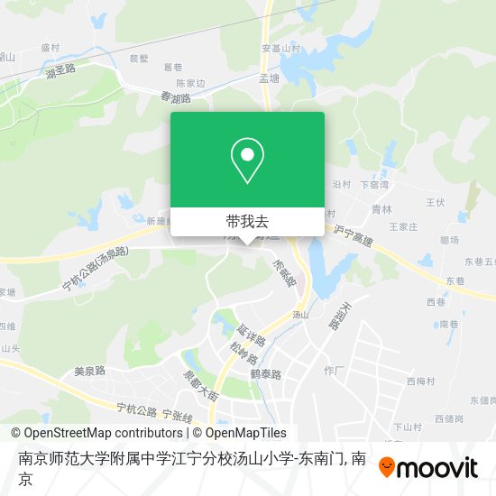 南京师范大学附属中学江宁分校汤山小学-东南门地图