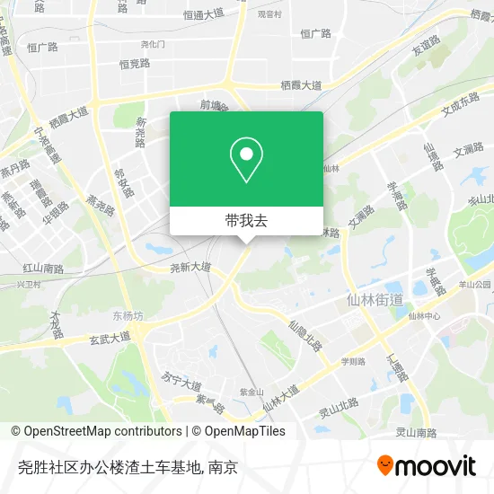 尧胜社区办公楼渣土车基地地图
