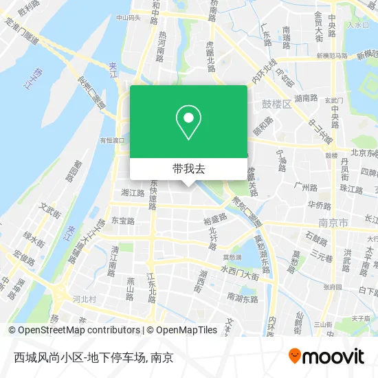 西城风尚小区-地下停车场地图
