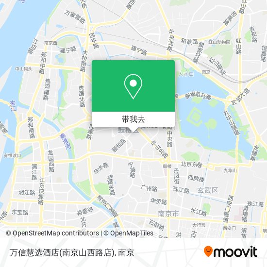 万信慧选酒店(南京山西路店)地图