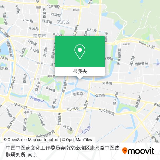 中国中医药文化工作委员会南京秦淮区康兴益中医皮肤研究所地图