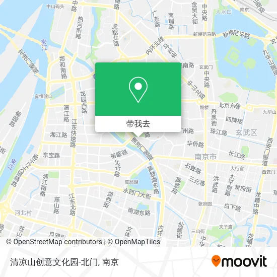 清凉山创意文化园-北门地图