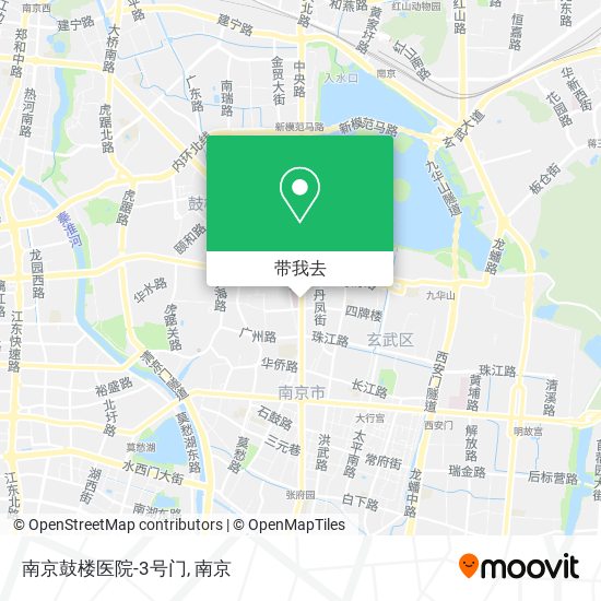 南京鼓楼医院-3号门地图
