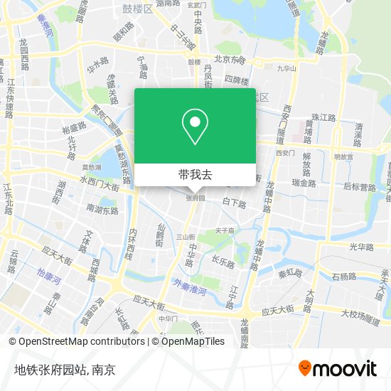 地铁张府园站地图