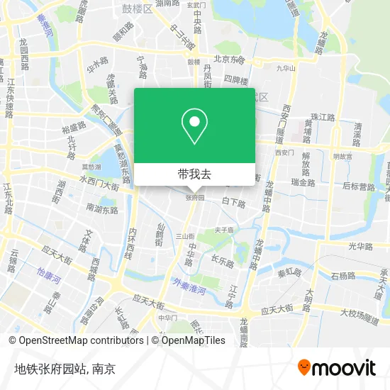 地铁张府园站地图