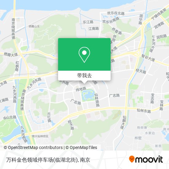 万科金色领域停车场(临湖北街)地图