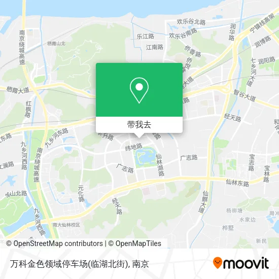 万科金色领域停车场(临湖北街)地图