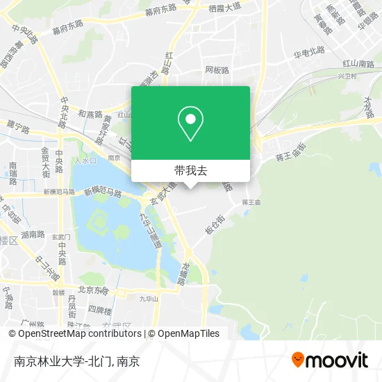 南京林业大学-北门地图