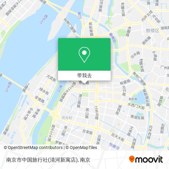 南京市中国旅行社(清河新寓店)地图